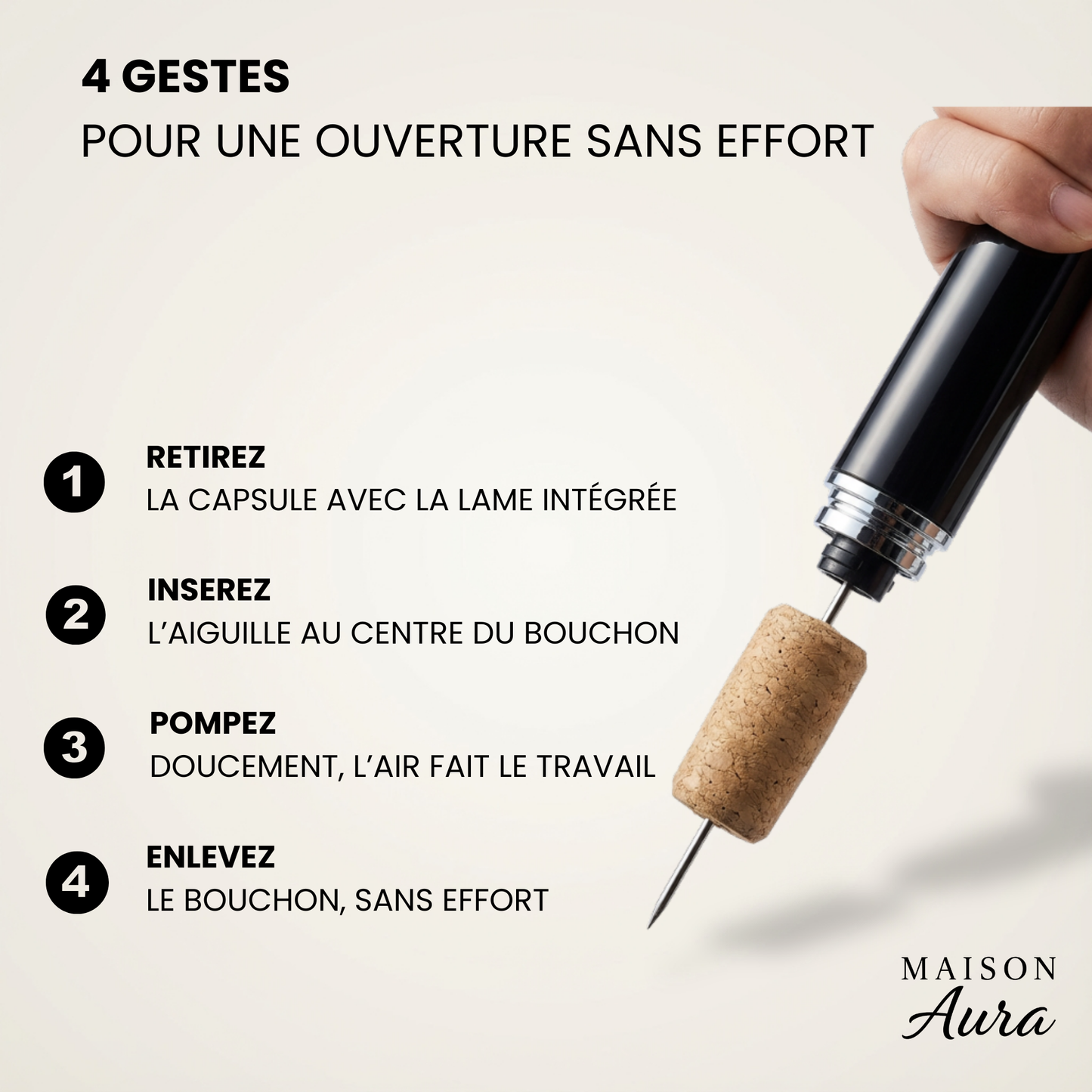 PopAir - Tire-Bouchon à Air