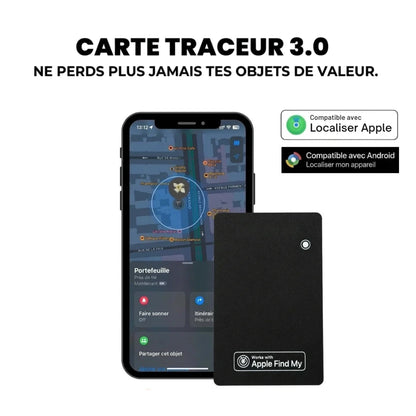 Carte Traceur 3.0 — Apple & Android