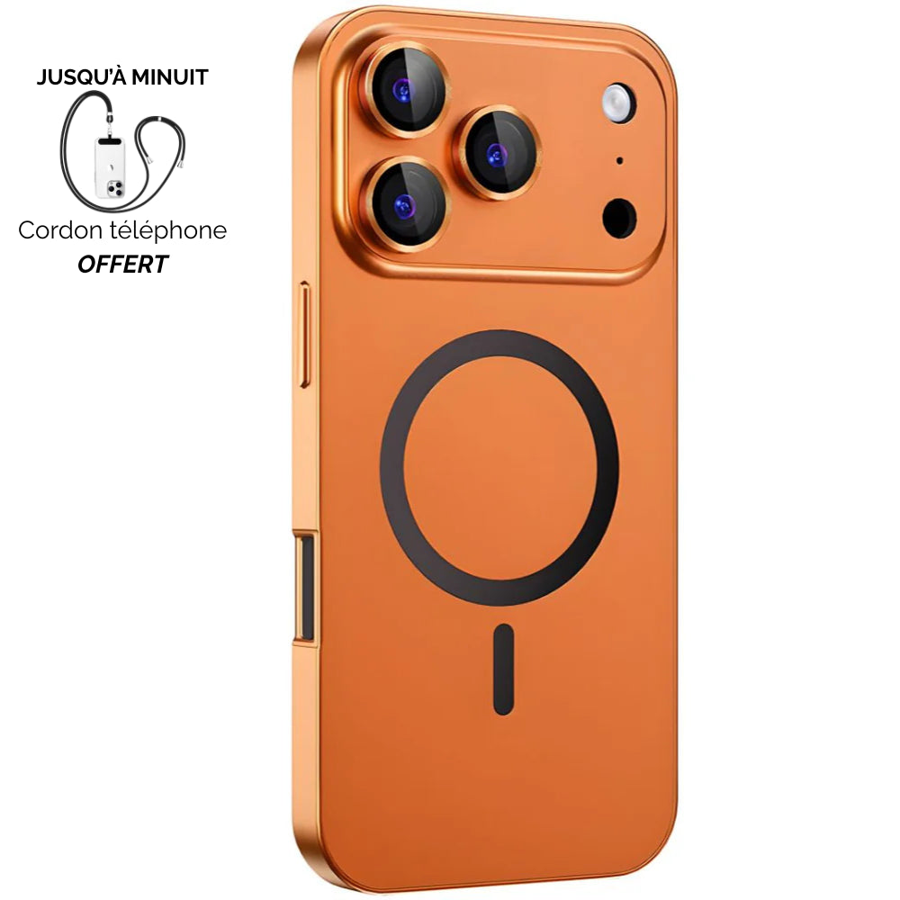 Coque métallique iPhone avec protection de caméra