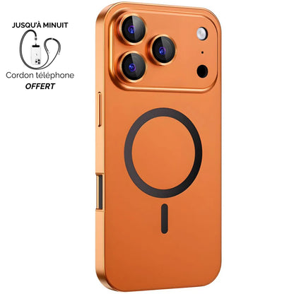 Coque métallique iPhone avec protection de caméra