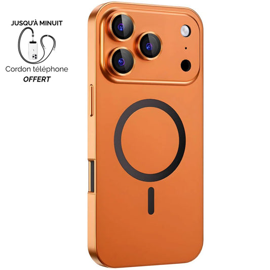 Coque métallique iPhone avec protection de caméra