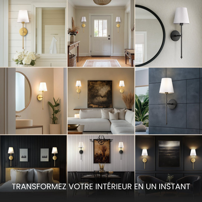 Lampe Murale Sans Fil Design - Sans Perçage - Rechargeable & Élégante