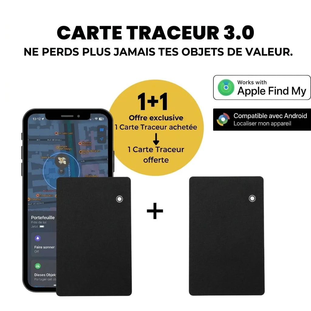 Carte Traceur 3.0 — Apple & Android
